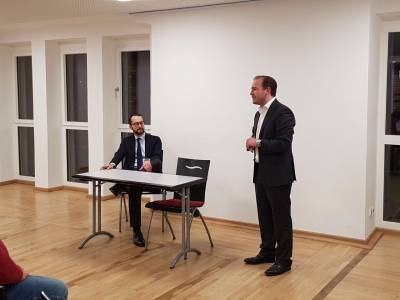 Informationsveranstaltung mit Stadtrat Schneider zum „Wiederaufbau des Goetheturms